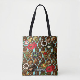 Vintages japanisches Blumendesign Tasche