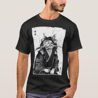 Vintages japanisches Chat-Design T-Shirt