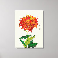 Vintages japanisches Chrysanthemum. Rost und Orang