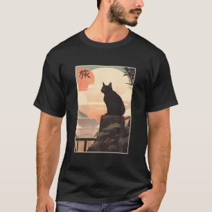 Vintages japanisches Kanji mit dem Drehbuch von Jo T-Shirt