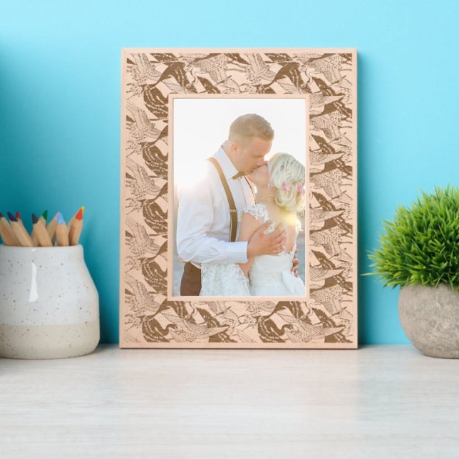 Vintages japanisches Kranmuster Geätzte Rahmen (Von Creator hochgeladen)