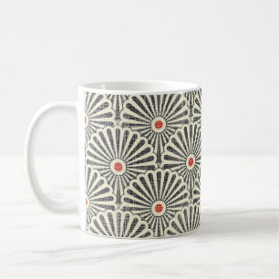 Vintages japanisches Muster, nahtlose Textur. Kaffeetasse