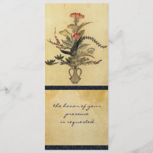 Vintages japanisches Parchment Hochzeit Einladung
