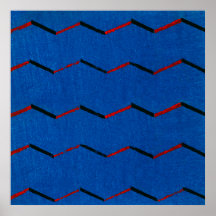 Vintages japanisches Textil-Holzblock-Druckposter