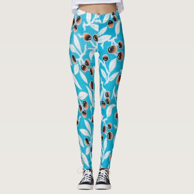Vintages japanisches Textil, Nacktmuster Leggings (Vorderseite)