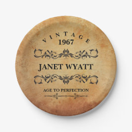 Vintages 🎈 jedes Lebensalter Pappteller