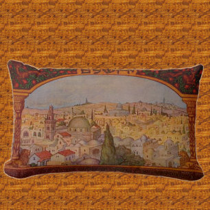 Vintages Jerusalem-Wurfkissen Lendenkissen