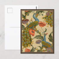 Vintages Jugendstil 1896 Das Pfauenmuster