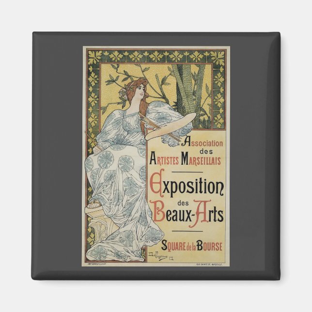 Vintages Jugendstil, Ausstellung des Beaux Arts Magnet (Vorne)