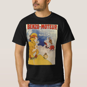 Vintages Jugendstil, Benzo Moteur von Jules Cheret T-Shirt