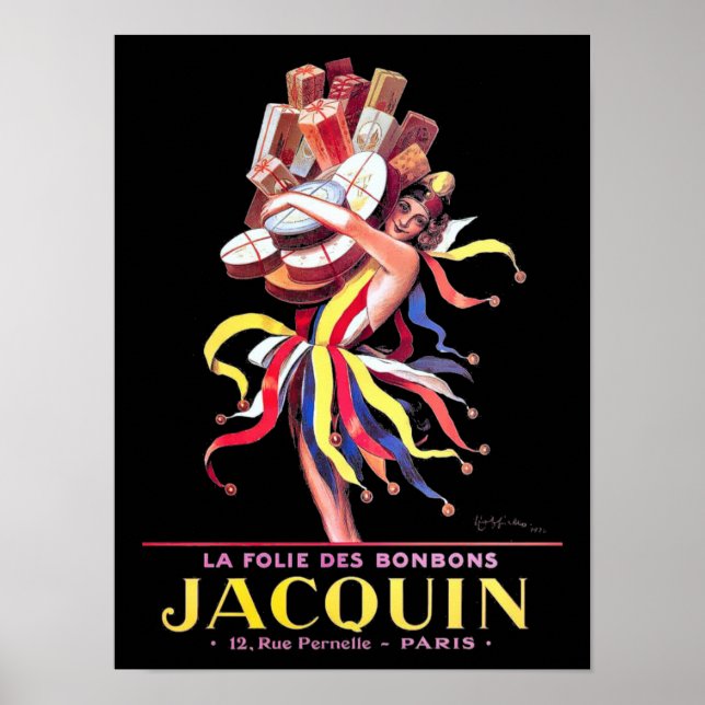 Vintages Jugendstil Candy Cappiello Poster (Vorne)