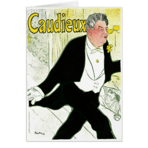 Vintages Jugendstil, Caudieux von Toulouse Lautrec