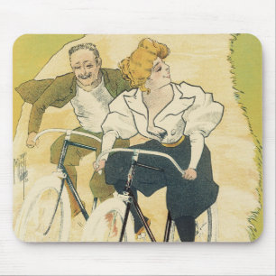 Vintages Jugendstil, Gladiatorräder Mousepad