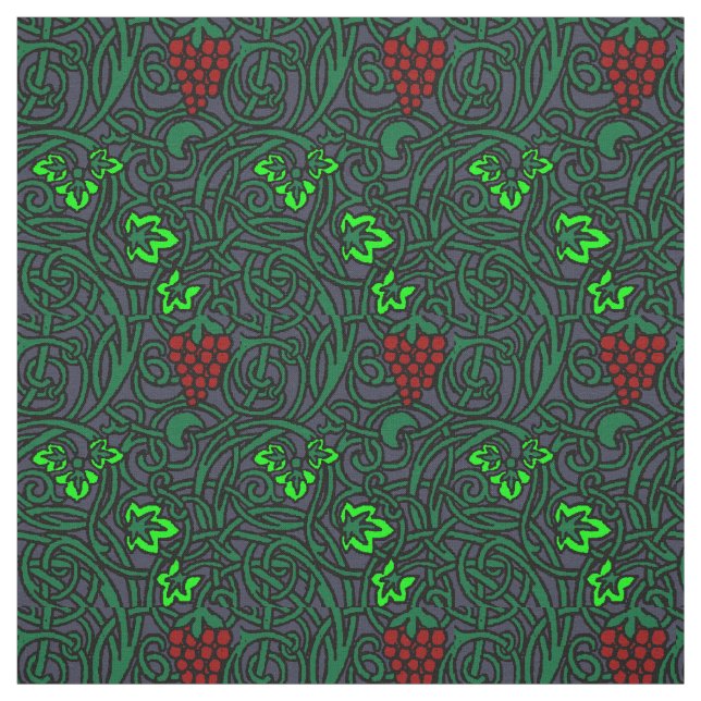 Vintages Jugendstil-Grapevine-Muster Stoff (Muster)