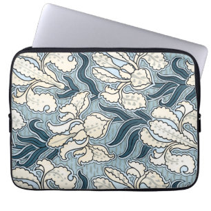 Vintages Jugendstil Iris Blume Blumenmuster Laptopschutzhülle