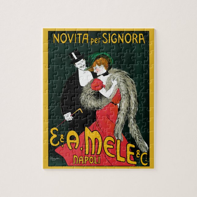 Vintages Jugendstil, italienische Mode-Liebe Roman (Vertikal)