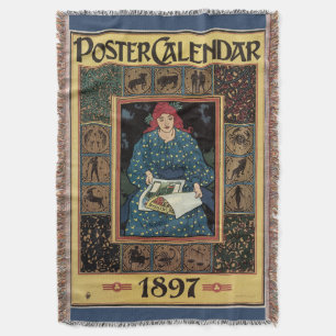 Vintages Jugendstil, Kunsthandwerkbuch Decke