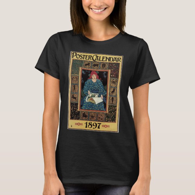 Vintages Jugendstil, Kunsthandwerkbuch T-Shirt (Vorderseite)