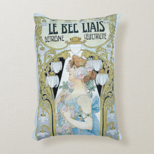 Vintages Jugendstil Le Bec Liais, Privat Livemont Dekokissen