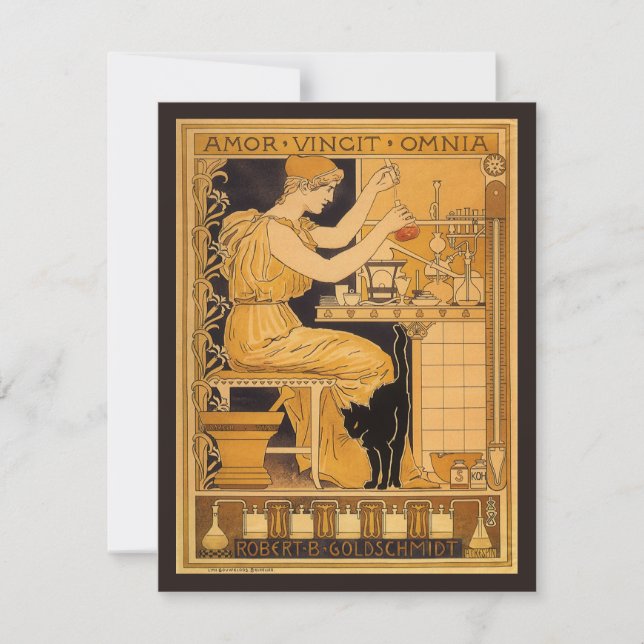 Vintages Jugendstil, Liebe erobert alles Wissensch (Vorderseite)