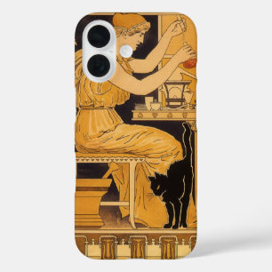 Vintages Jugendstil, Liebe erobert alles Wissensch iPhone 16 Hülle