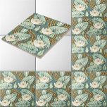Vintages Jugendstil-Lily-Muster von Verneuil Fliese<br><div class="desc">Dies ist ein digital erweiterter Ausdruck eines antiken Jugendstil-Nenbergmusters "White Lily" von Maurice Pillard Verneuil aus dem Jahr 1896.</div>