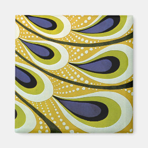 Vintages Jugendstil, Macmillans Pfauenfeder Magnet