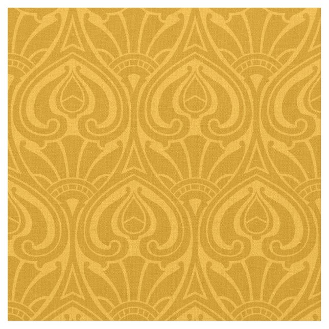 Vintages Jugendstil-Muster Stoff (Nahaufnahme)