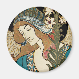Vintages Jugendstil, Prang's Osterveröffentlichung Magnet