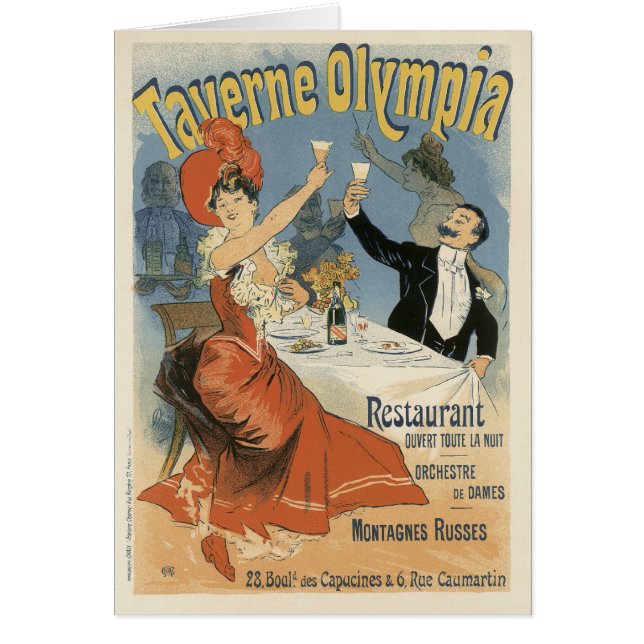Vintages Jugendstil, Taverne Olympia Restaurant (Vorne)