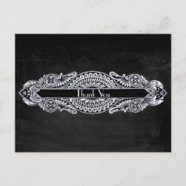 Vintages Jugendstil Vielen Dank Postkarte