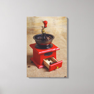 Vintages Kaffeemaschine Leinwanddruck