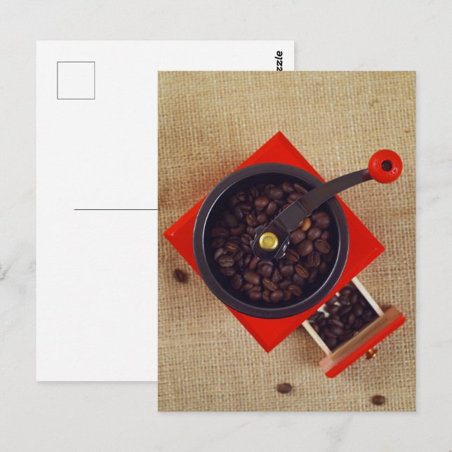 Vintages Kaffeemaschine Postkarte (Vorne/Hinten)