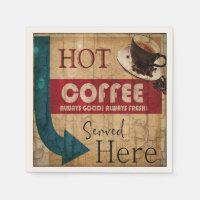 Vintages Kaffeezeichen