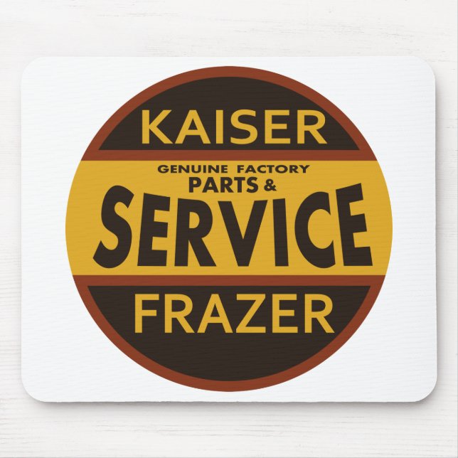 Vintages Kaiser-Frazer-Servicezeichen Mousepad (Vorne)