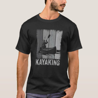 Vintages Kajakfahren für Männer Kajak Kajak 4 T-Shirt