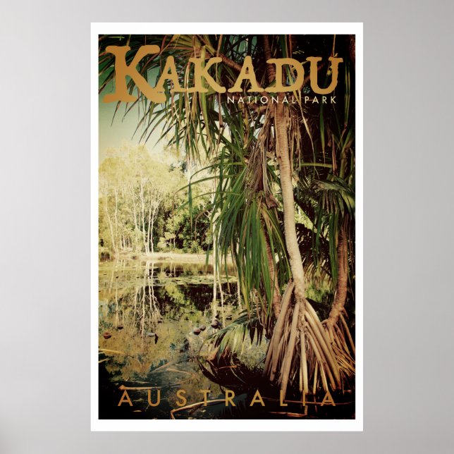 Vintages Kakadu Nationalpark Travel Poster (Vorne)