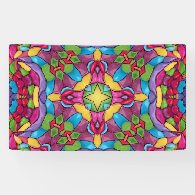 Vintages Kaleidoskop aus Hartglas Banner (Horizontal)