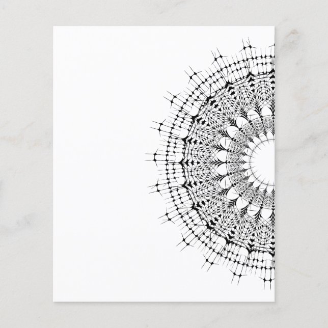 Vintages Kaleidoskop-Muster Flyer (Vorne)