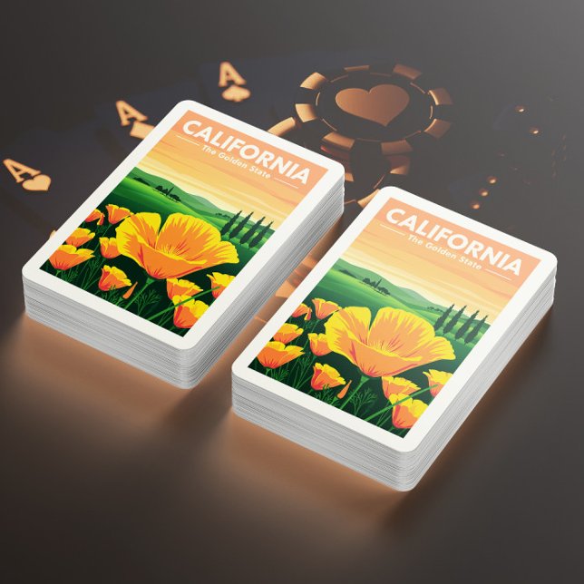 Vintages Kalifornien Spielkarten (Von Creator hochgeladen)