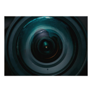 Vintages Kameraobjektiv Fotodruck