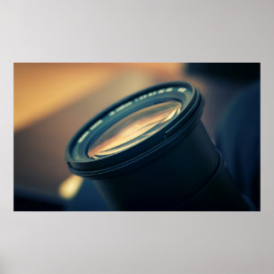 Vintages Kameraobjektiv Poster