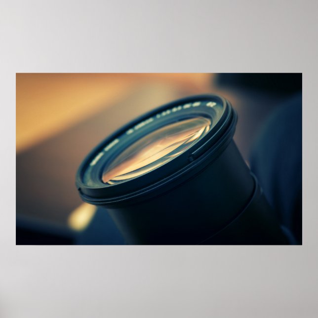 Vintages Kameraobjektiv Poster (Vorne)