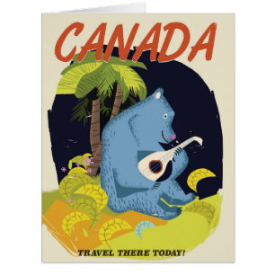 Vintages kanadisches Reiseplakat