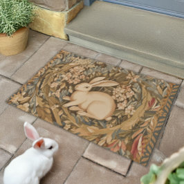 Vintages Kaninchen im mittelalterlichen Stil Fußmatte