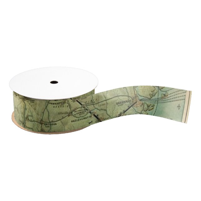 Vintages Karten-Band Ripsband (Spule)