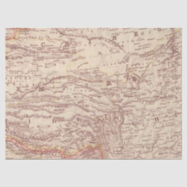 Vintages Kartendesign 3 Seidenpapier