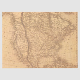 Vintages Kartendesign 5 Seidenpapier