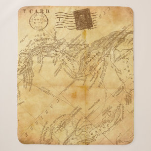 Vintages Kartenhintergrundpapier Sherpadecke