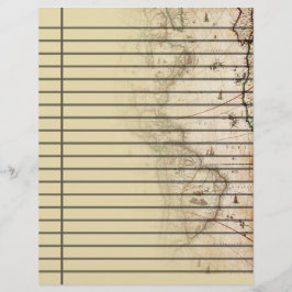 Vintages Kartenlesepapier